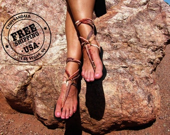 Lace Up Gladiator Sandal with Desert Wanderer Laces-FREE SHIPPING in the USA- Women's Sandals-Vegan Sandals-Boho Sandals