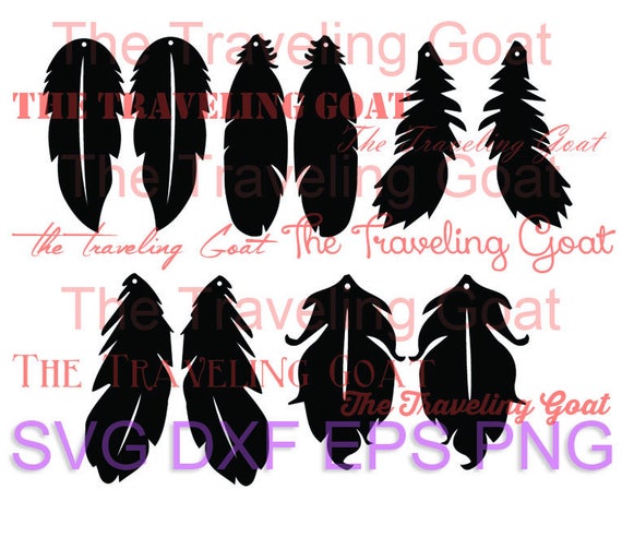 Download Feather file DIY earrings leather jewelry making svg ...