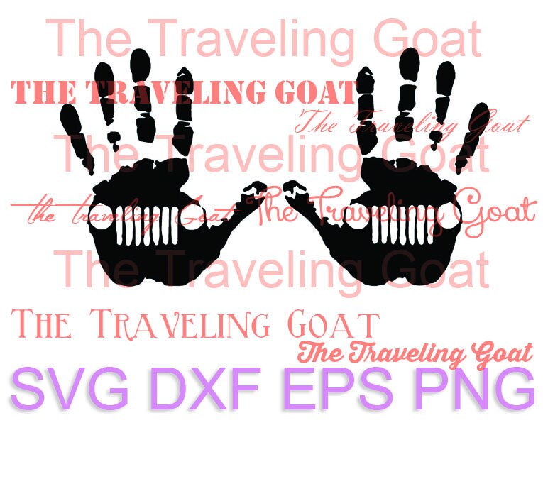 Download JEEP wave double handprints Jeep 4x4 cut file svg png eps ...