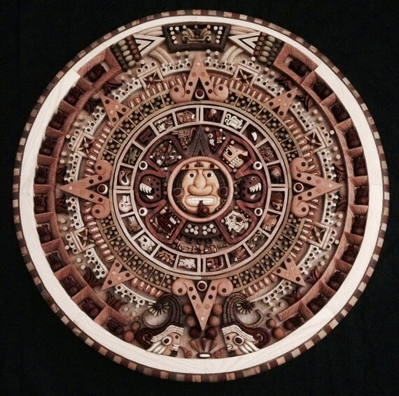Kalendarz Aztecki Etsy aztecki kalendarz