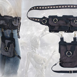 Cyborg Belt - Hüftgürteltasche mit Oberschenkeltasche