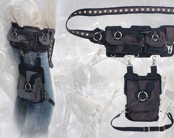 Cyborg Belt - hip belt pouch with thigh bag