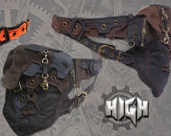 Matrix Belt - mens burning man steampunk pocket hip belt bag