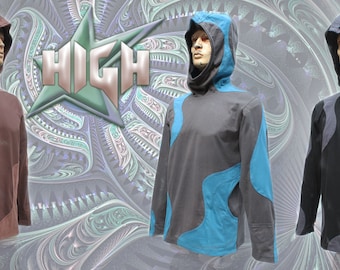 Labyrinth Sweater Hood ~ mens psytrance psychedelic psy trance goa festival hoodie sweatshirt