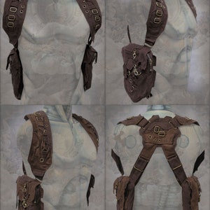 Pandoras shoulder pocket Holster Bag neo machine steampunk style image 6