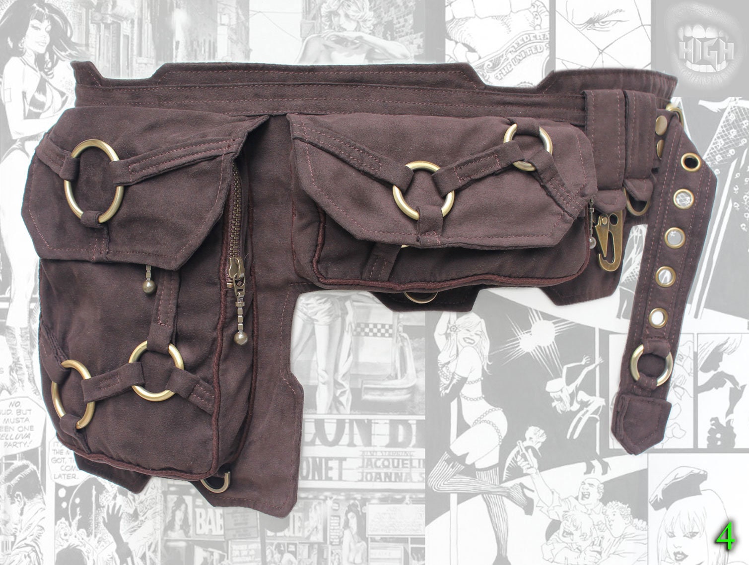 【U LAN】Button Strap Multi Pocket Belt Bag Amazon.com | OrrinSports Black Fanny Pack for Men Genuine