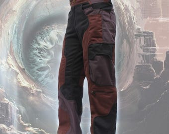 Tribal-Hosen für Herren, Postapokalyptische Kleidung, Schlangenhosen, Festival-Streetwear