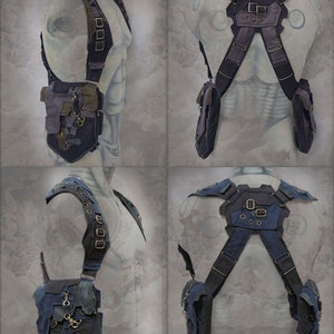 Pandoras shoulder pocket Holster Bag neo machine steampunk style image 2