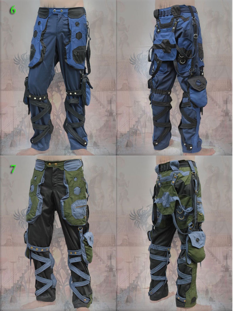 Orgone Pants neo cyber electro techno forest cyberpunk rave image 4