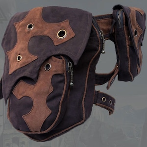 Odin pocket Belt ~ device Bag, leg strap - apocalyptic cyberpunk edition