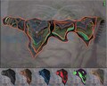 Siren Belt - uv multi zipper pocket psytrance trippy elfen tribal festival hip belt bum bag - psyshop product logo