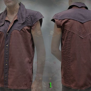 Arkana Shirt lost sleeves ~ futuristic neo tribal style mens vest