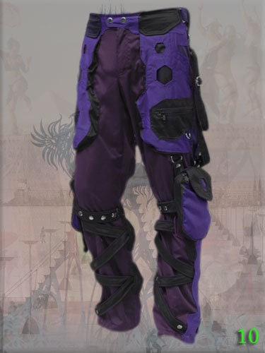 【HI FI FNK】Tunnel Rope Pigment Pants Orgone Pants ~ Neo Cyber Electro Techno Forest Cyberpunk