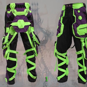 Orgone Pants neo cyber electro techno forest cyberpunk rave image 1