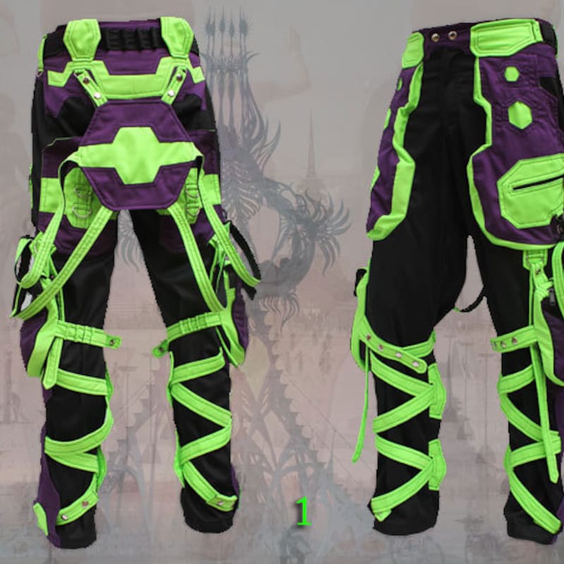 Rave Pants Cyberpunk - Etsy UK