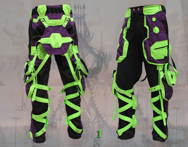 Orgone Pants Neo Cyber Electro Techno Forest Cyberpunk Rave 