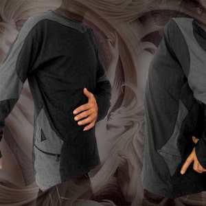Arrow Sweater con tasca - felpa con cappuccio da festival alternativo cyber futuristico