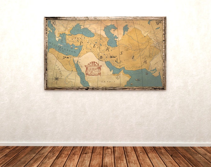 Map of Persian Empire Royal Road Map 550 B.C. Only 1 Left - Etsy