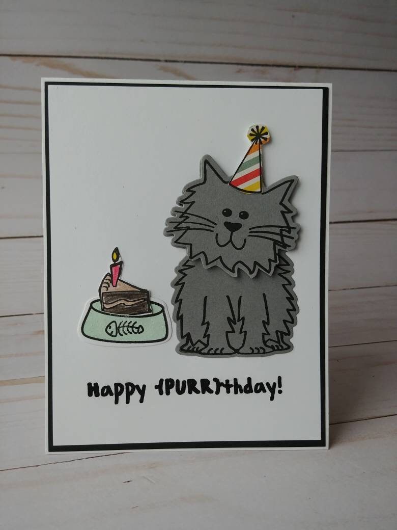 Cat Lover Birthday Card Birthday Card for Sister Cat - Etsy