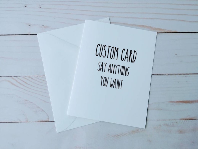 Custom Greeting Cards Personalized Greeting Cards Custom Etsy