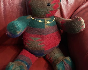 Memory Bear, Stuffed Bear, Bear Made From Loved Ones Clothing