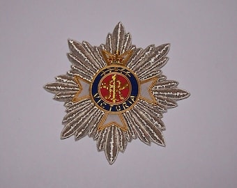 Deluxe UK Britain Empire BEF Knight Royal Victorian Order Service Award Star Patch Award Medal Royal Chivalry Lord Officer Queen Victoria