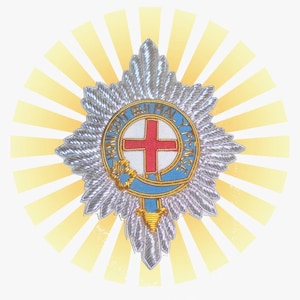 Medieval UK Britain Empire BEF Knight Most Noble Order of the Garter  Star Patch Award Medal Royal Chivalry Lord Officer Army Military Bef