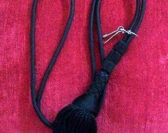 Pectoral Black Cord Jesuit Cross Catholic Church Ceremony Vestment Tassel Uniform Christian Crucifix Robe Bishop Priest Diocese Town EDU ED