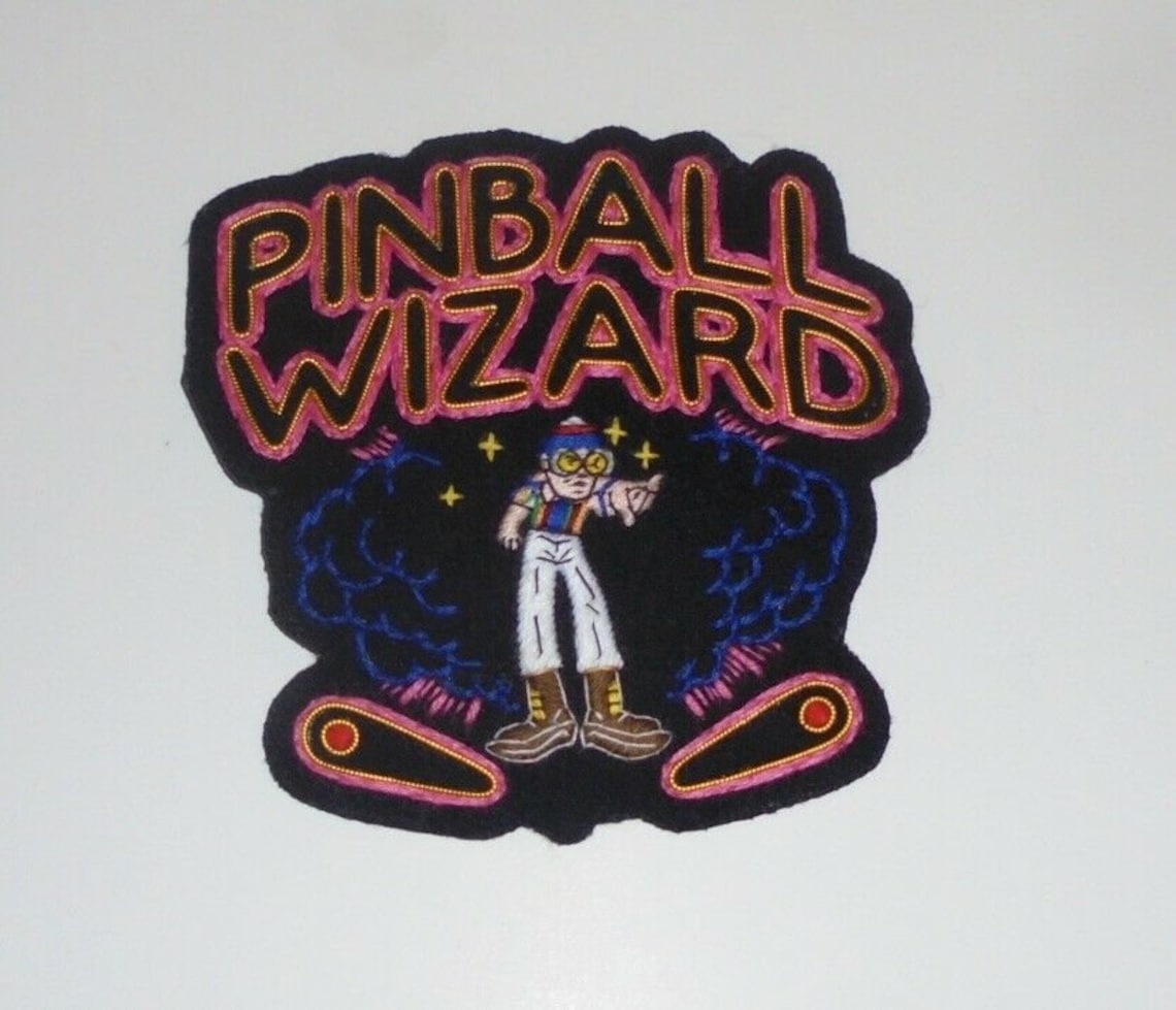 Elton John Pinball Wizard Concert Jacket Badge Patch Song Tiny Etsy