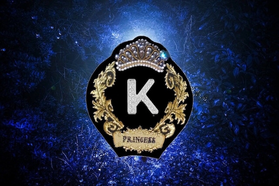 Princess Queen Beauty Pageant Bling Letter K Name Prom Dance Etsy