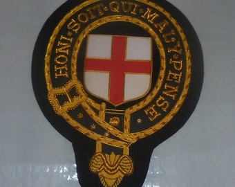 Medieval UK Britain Empire BEF Knight Most Noble Order of the Garter Star Patch Award Medal Royal Chivalry Lord Officer Army Military Bef KG