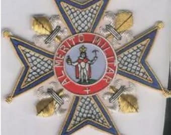 Medieval Spain Catholic Order of Saint Ferdinand  Star Patch Award Medal Royal Chivalry GCB eu Lord Nelson Officer Army Military Uniform