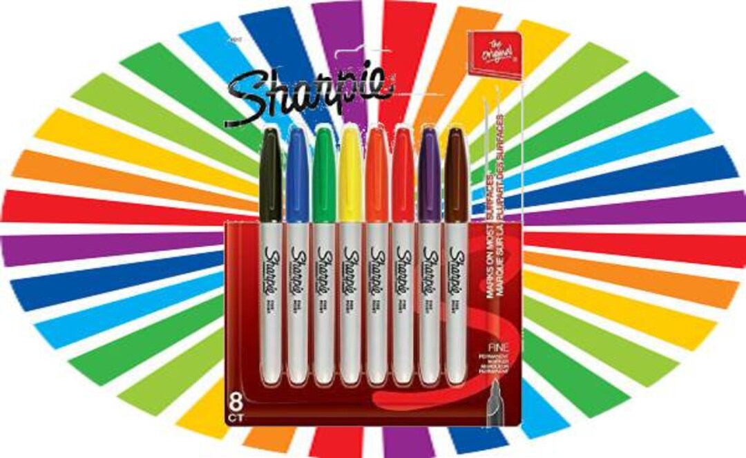 Sharpie Peach Markers Fine 3 Count 