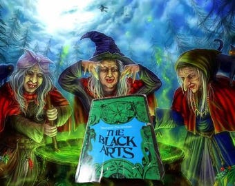 Witchcraft Black Magic Magic Manual Medieval Secret Occult Witch Spells Covens Pagan Devil Satanic Rituals Book History Guide Wicca