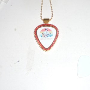 Jackson Browne Concert Guitar Pick Pendant Chain Song Band Running On Empty Tour Youtube MTV Singer Song Writer