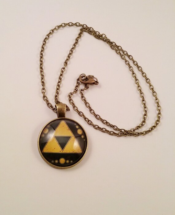 Legend of Zelda Triforce Necklace or keychain Link Necklace Etsy