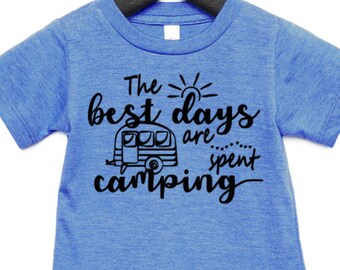 Kids Camping Shirt Etsy