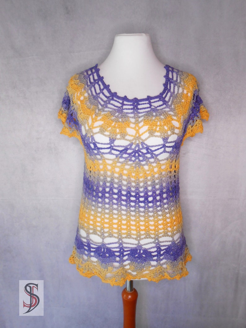 crocheted summer top image 1