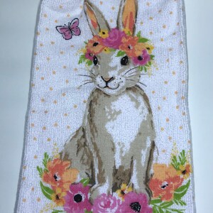 Easter Rabbit Double Hanging Towel