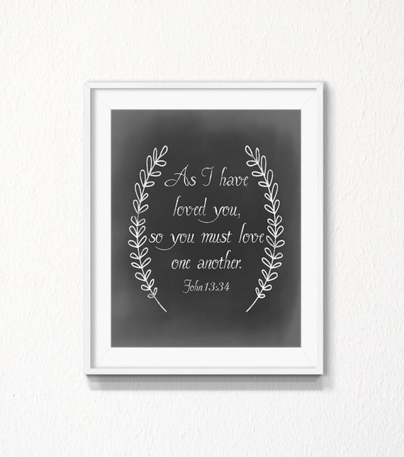 Items similar to Bible Verse Printable, 5x7, 8x10, Instant download ...