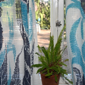 70&#39;s translucent curtains, two pieces