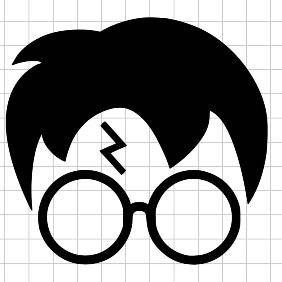 Harry Potter Head Vinyl Decal harrypotter | Etsy