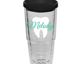 Personalized Dental hygienist tumbler, dental assistant tumbler, tech or Dentist tumbler, dentist gift, dental assistant gift