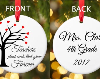 teacher ornament etsy teacher christmas ornament