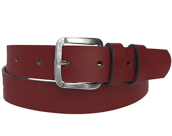 Vintage Etienne Aigner burgundy leather and brass belt size 26 Vintage Etienne Aigner Belt Women main image 4