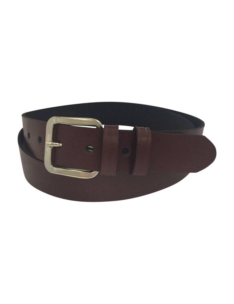 Oxblood Burgundy Leather belt for women & men. 30mm wide. Etsy
