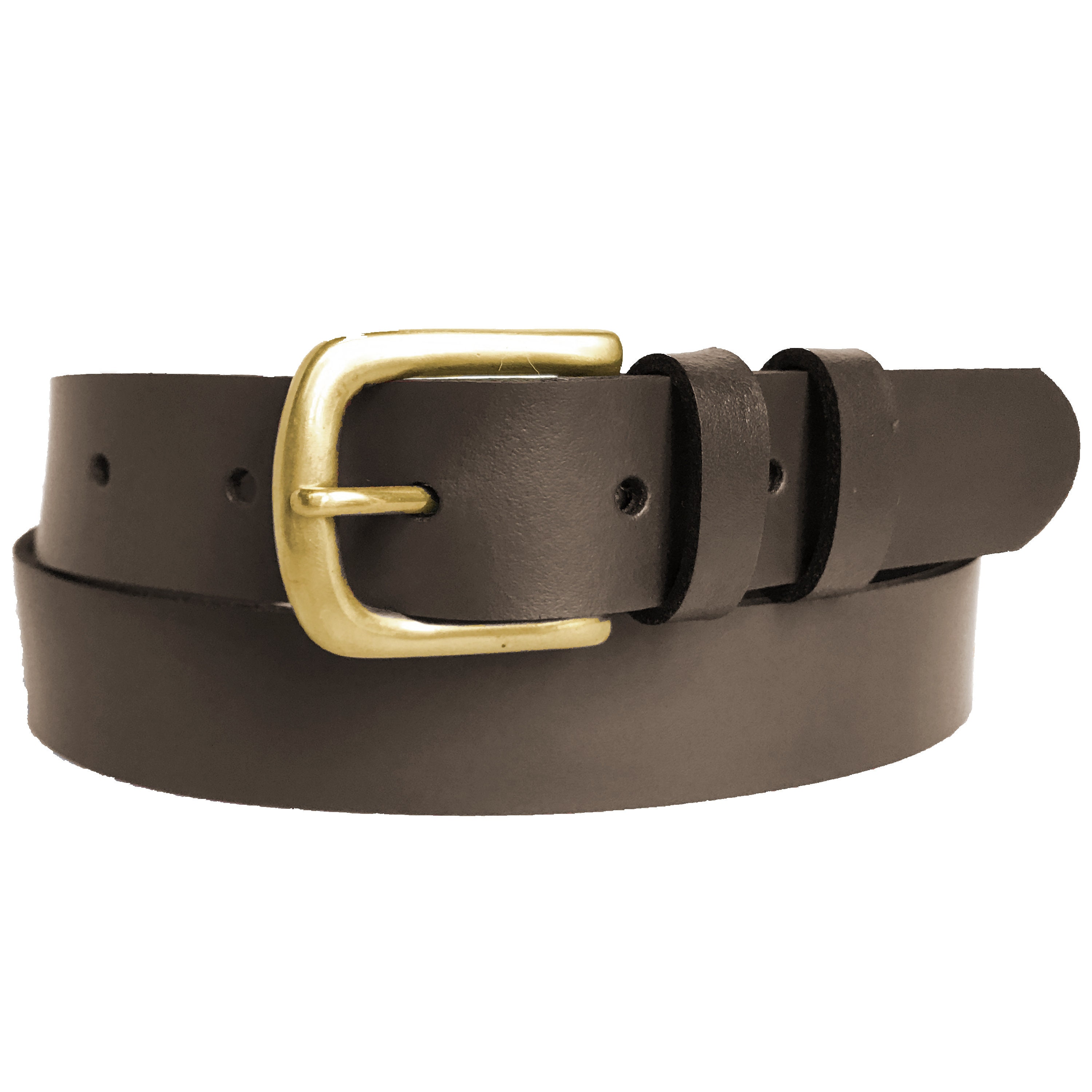 Brown Leather Belt for Women. 30mm Wide 
