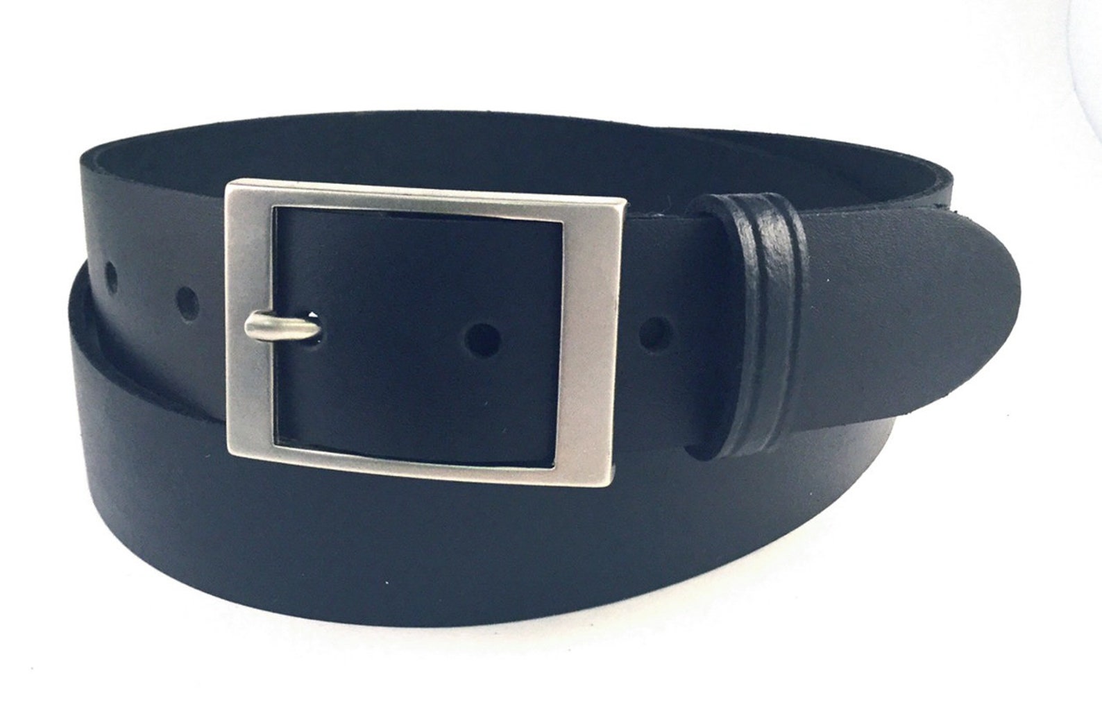 Black Leather Belt for Men. Handmade in UK Using Genuine Full - Etsy UK