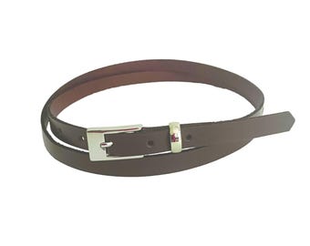Cintura Reversibile Horseshoe 30 mm in Pelle