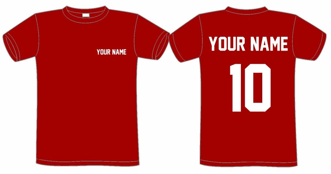 CUSTOMIZED sports TSHIRT name & number customize shirt Etsy